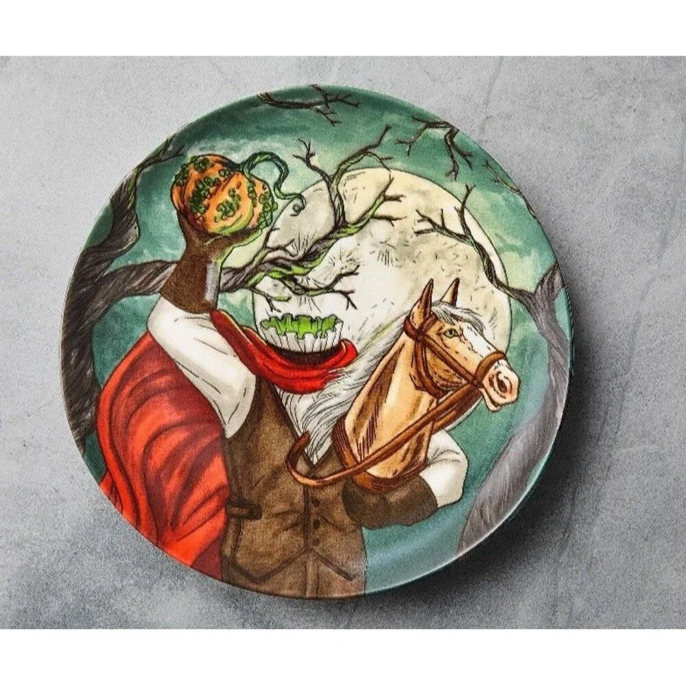 West Elm Rachel Kozlowski Dapper Animal Halloween Plate Set of 5 NEW